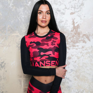 Рашгард mansen короткий Pink military