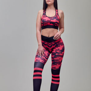 Леггинсы mansen Pink military stripes