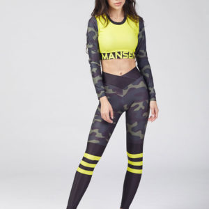 Леггинсы mansen Crossfit military stripes