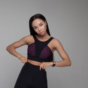 Топ Neon Perforation Pink №2